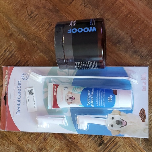 Wooof Other - 🐕Set of 2: Woof Dog Collagen & Bioline Dog Dental  Care Set